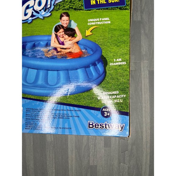H20 Go Inflatable Spaceship Swimming Pool | 59.8in x 59.8in x 16.9in (Inflated) - Picture 3 of 4